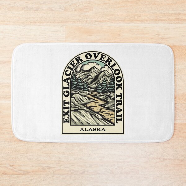 Item preview, exit glacier overlook trail Alaska hiking backpacking trail designed and sold by HalpinDesign.