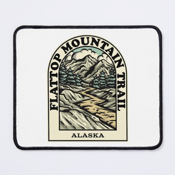 Item preview, flattop mountain trail Alaska hiking backpacking trail designed and sold by HalpinDesign.