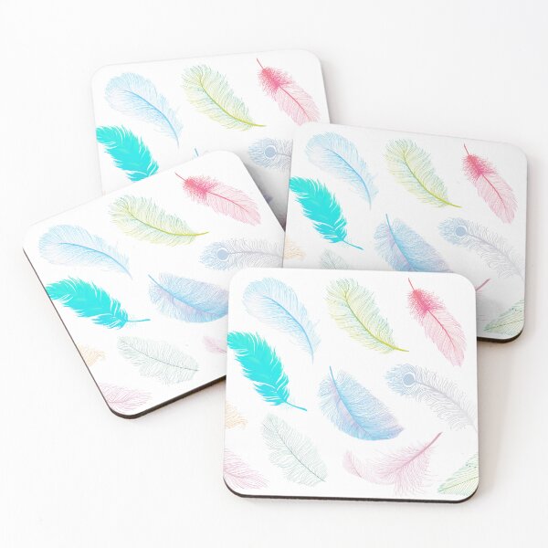 Item preview, 'Pastel coloured feathers ' designed and sold by MARYMAXMAC.