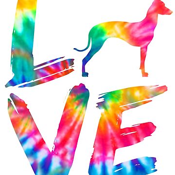 Imagen de la obra Xoloitzcuintli Xolo Dog Love Tie Dye Design de rafaeltto