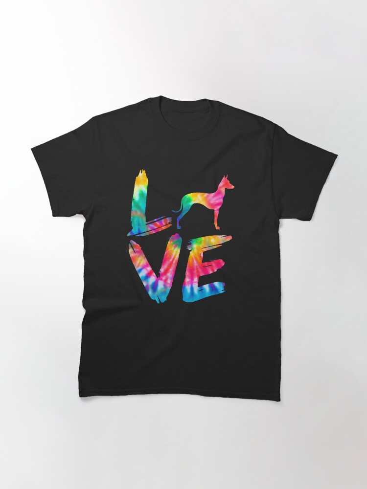 Imagen 3 de 7, Camiseta clásica con la obra Xoloitzcuintli Xolo Dog Love Tie Dye Design, diseñada y vendida por rafaeltto.