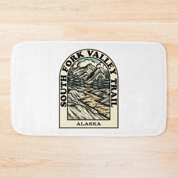 Item preview, south fork valley trail Alaska hiking backpacking trail designed and sold by HalpinDesign.