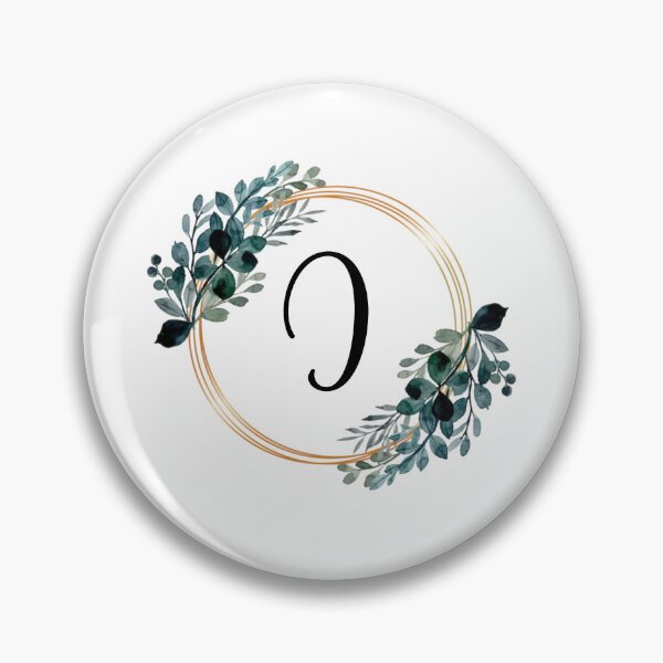 Item preview, Monogram Letter I | Laurels with Gold Borders designed and sold by JustSeasons.