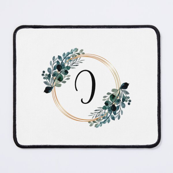 Item preview, Monogram Letter I | Laurels with Gold Borders designed and sold by JustSeasons.