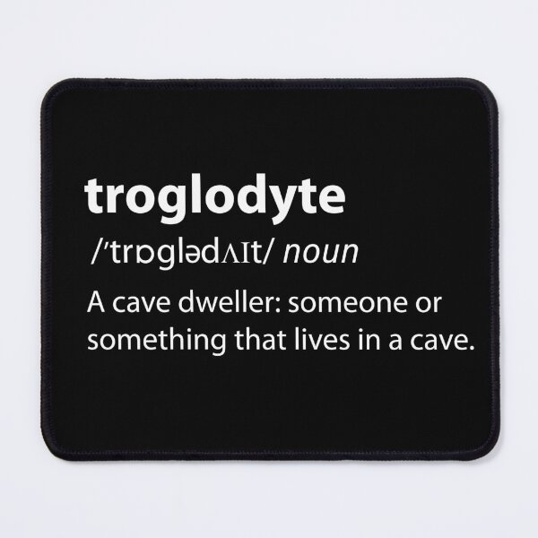 Item preview, Troglodyte - Cave Dweller - Funny Definition Spelunking Speleology designed and sold by TheInkElephant.