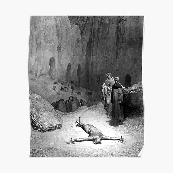 High Res Gustave Doré Illustration High Priest Caiaphas Poster