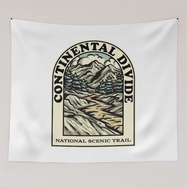 Aperçu de l'œuvre Continental Divide Trail National Scenic Trail hiking backpacking trail créée et vendue par HalpinDesign.