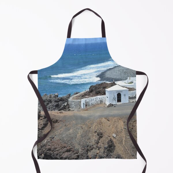 Item preview, View of white builing on lava rocks designed and sold by Hilbert72.