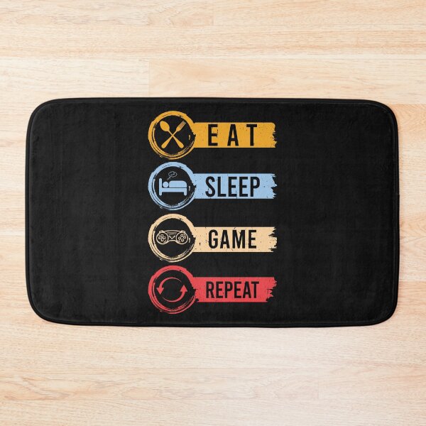 Item preview, Eat Sleep Game Repeat designed and sold by BLKHAS.