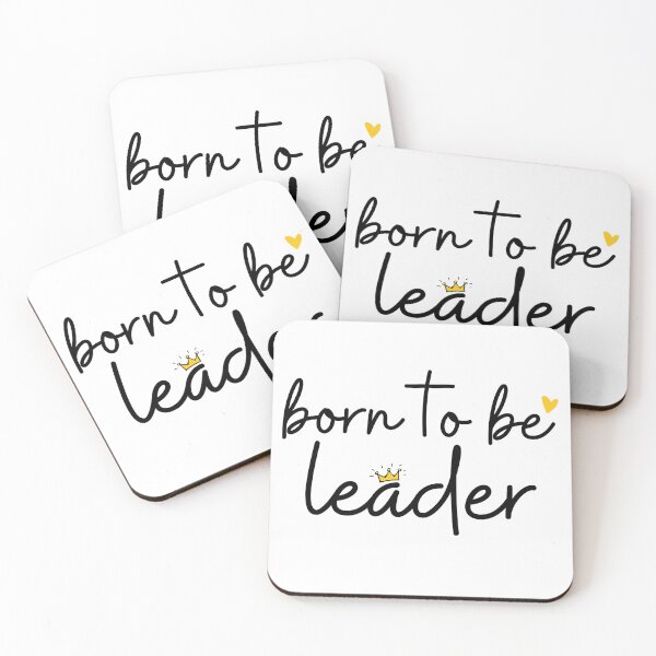 Item preview, Born To Be Leader Positive Encouragement Quote designed and sold by CuteLovelyDesigns.