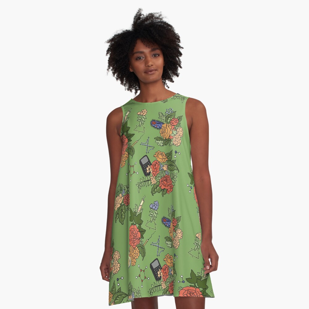 STEM floral pattern A-Line Dress