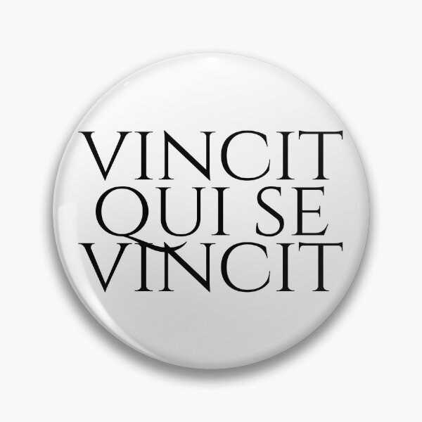 Item preview, Vincit Qui Se Vincit - He Conquers Who Conquers Himself - Latin Sayings - Black designed and sold by ElementJourney.
