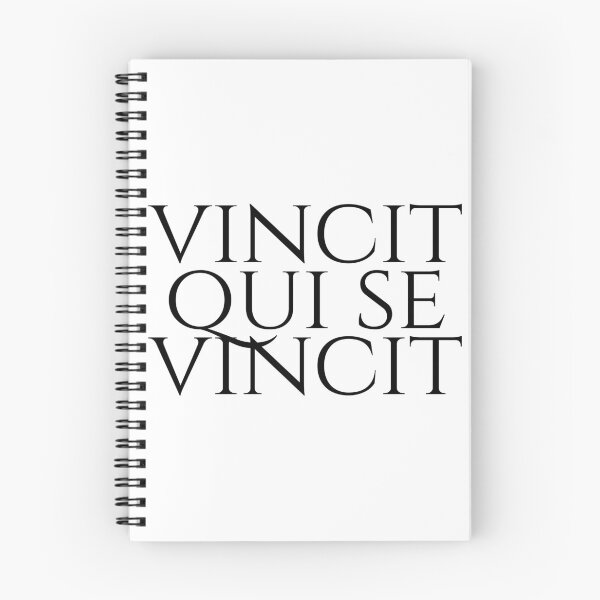 Item preview, Vincit Qui Se Vincit - He Conquers Who Conquers Himself - Latin Sayings - Black designed and sold by ElementJourney.