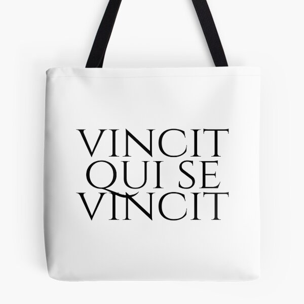 Item preview, Vincit Qui Se Vincit - He Conquers Who Conquers Himself - Latin Sayings - Black designed and sold by ElementJourney.