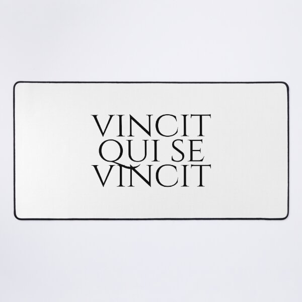 Item preview, Vincit Qui Se Vincit - He Conquers Who Conquers Himself - Latin Sayings - Black designed and sold by ElementJourney.