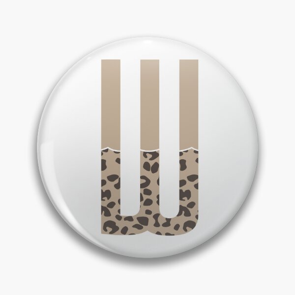 Artikelvorschau, Leopard-Monogramm-Buchstabe W entworfen und verkauft von LillyAshley.