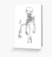 Skeletal Sketch #2 Greeting Card