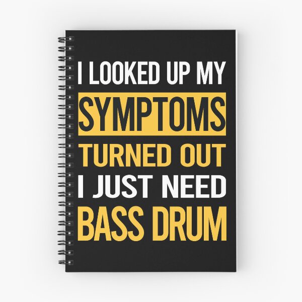 Item preview, Funny My Symptoms Bass Drum designed and sold by kerry8d7dlaurie.