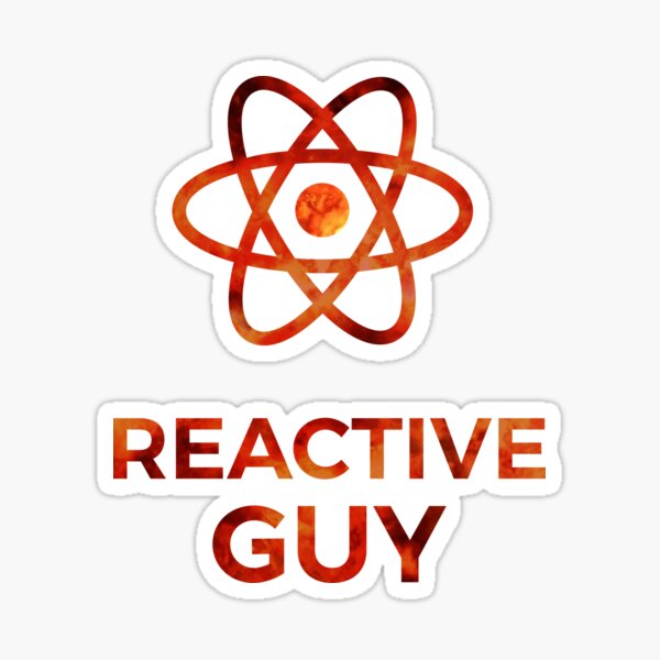 Reactive Guy - React JS Stuff Sticker