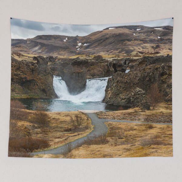Item preview, Hjalparfoss waterfalls designed and sold by Dave Hare Photography.