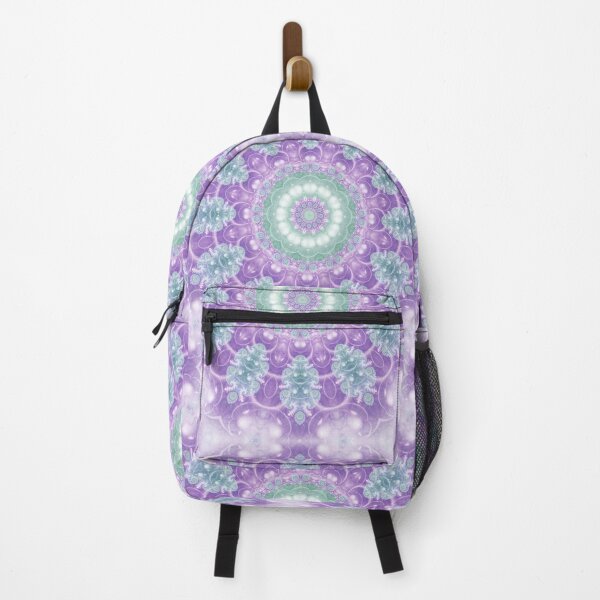 Item preview, Lavender and Emerald Mandala Pattern designed and sold by Kelly Dietrich Mandala & Fractal Art.