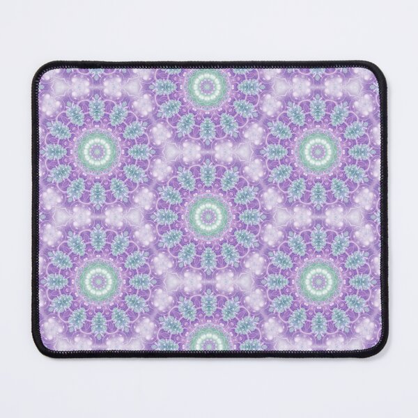 Item preview, Lavender and Emerald Mandala Pattern designed and sold by Kelly Dietrich Mandala & Fractal Art.