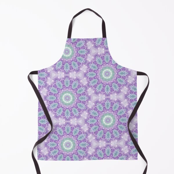 Item preview, Lavender and Emerald Mandala Pattern designed and sold by Kelly Dietrich Mandala & Fractal Art.