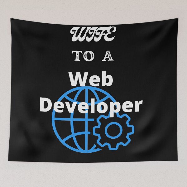 Item preview, Wife To A Web Developer designed and sold by SolSel ⭐⭐⭐⭐⭐.