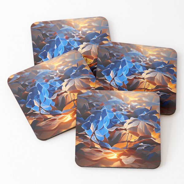Item preview, Warm Leaves In Glowing Light designed and sold by AlexAIartstudio.