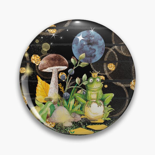 Item preview, Aesthetic Prince Frog Mushroom Moon designed and sold by calalassy.