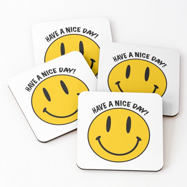 Item preview, Happy Face Smile Have A Nice Day Plastic Bag Graphic Tote Bag designed and sold by Katie  Regan.
