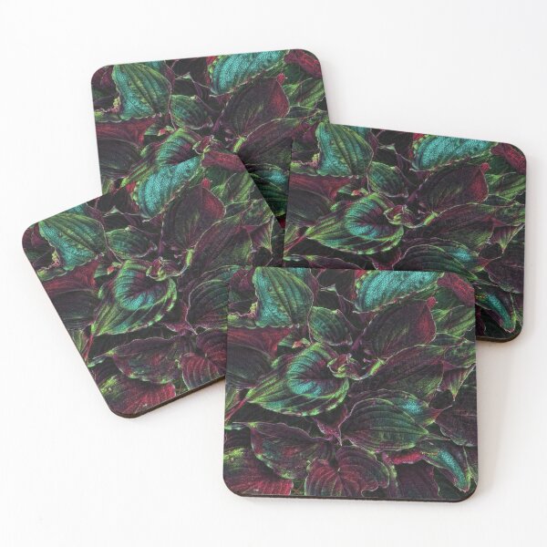 Item preview, Hosta in Nighshade Green-Red designed and sold by SunshineWalker.