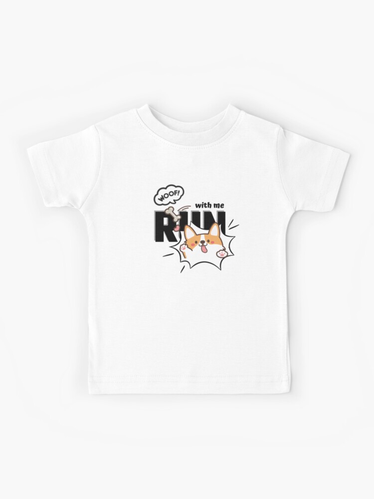 Run with Me Chiba Cute Dog Funny Runner. Kids T-Shirt for Sale by  Subhakorn