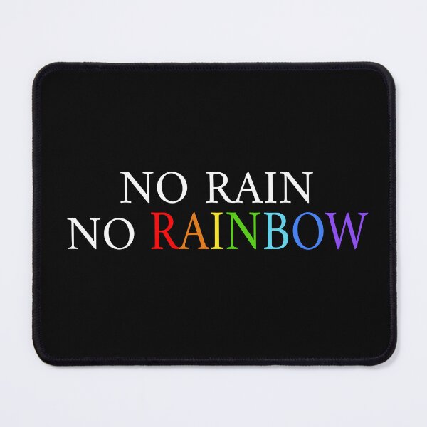 Item preview, No rain no rainbow  (Black) designed and sold by Nikmay Design.
