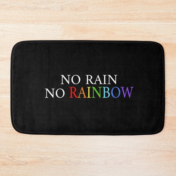 Item preview, No rain no rainbow  (Black) designed and sold by Nikmay Design.