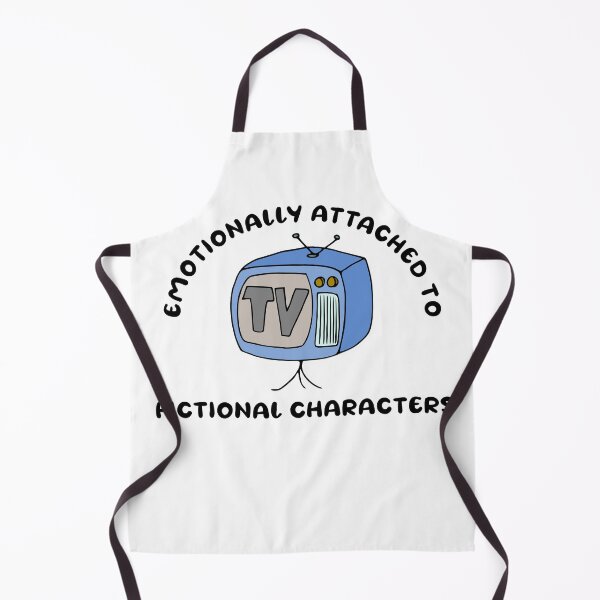 Item preview, Emotionally attached to fictional characters | Funny Reading Quote with Goofy Rounded Font and Retro TV designed and sold by SomeDesignThing.