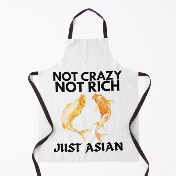 Aperçu de l'œuvre Pas fou pas riche juste asiatique drôle Koi Karps créée et vendue par Printshac.