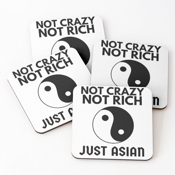 Item preview, Not Crazy Not Rich Just Asian Funny Tao (White) designed and sold by Printshac.