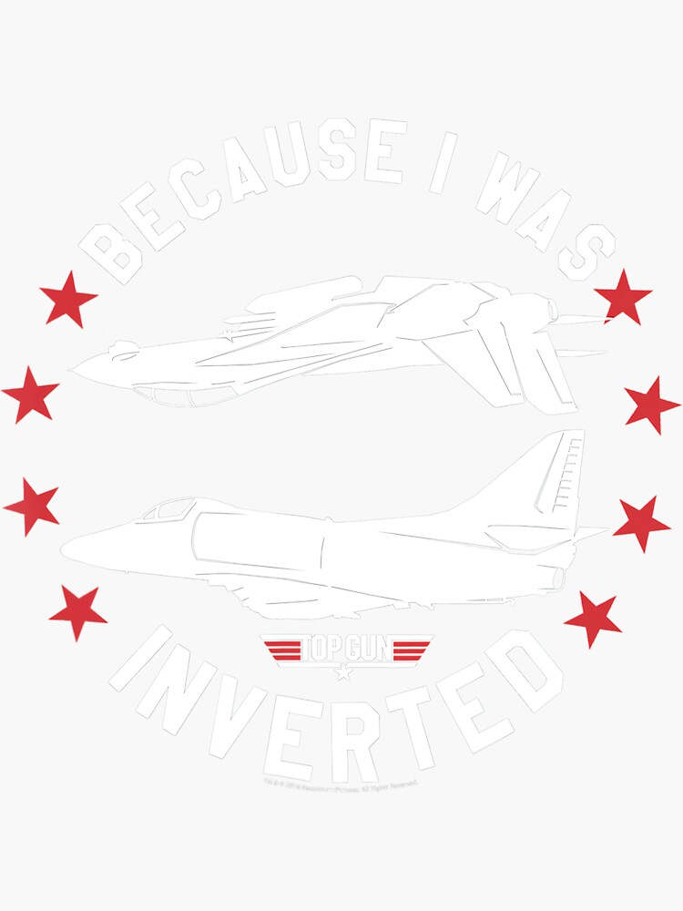 "Top Gun Inverted" Sticker for Sale by chauphan Redbubble