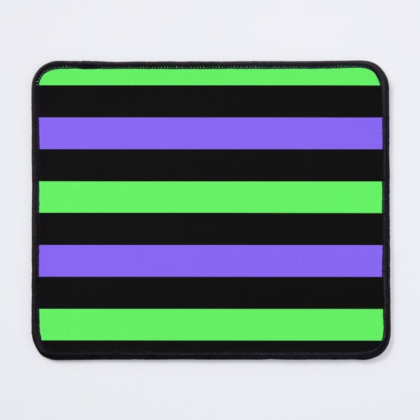 Item preview, Basic Chunky Stripes - Black, Green & Purple designed and sold by TheFrostedDonut.