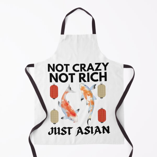 Aperçu de l'œuvre Pas fou pas riche juste asiatique drôle Koi Karps créée et vendue par Printshac.