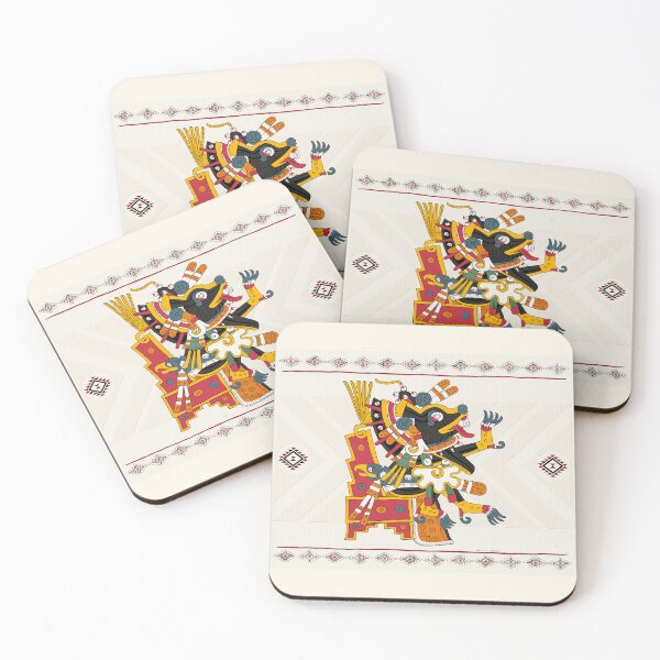 Item preview, Xolotl Aztec God of Fire and Lightning Art Board designed and sold by Aztectees.