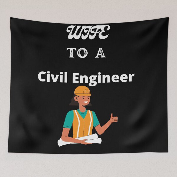 Item preview, Wife To A Civil Engineer designed and sold by SolSel ⭐⭐⭐⭐⭐.