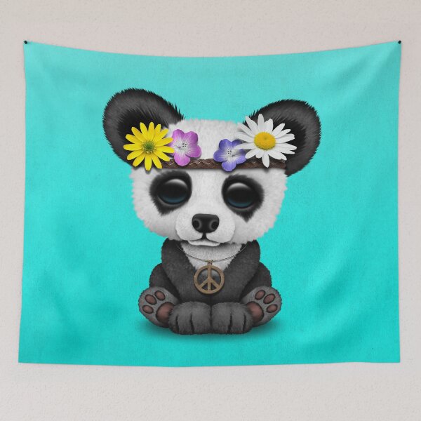 Item preview, Cute Baby Panda Hippie designed and sold by JeffBartels.