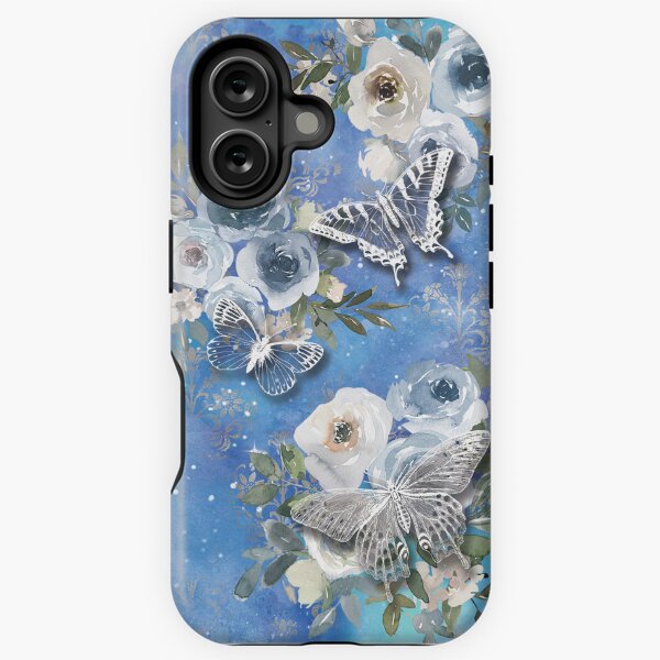 Item preview, White Butterflies And Blue Roses designed and sold by viri-dotory.