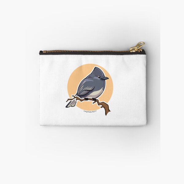 Item preview, Black Phoebe over orange background designed and sold by CraigWoida.