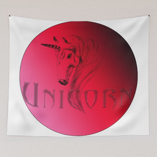 Item preview, unicorn head in a circle designed and sold by Bigrow.