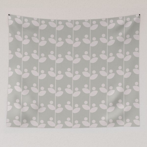 Item preview, Cute Minimalist Retro Leaves Pattern, Mid Century Modern Leaves Pale Green designed and sold by scorpiolane.