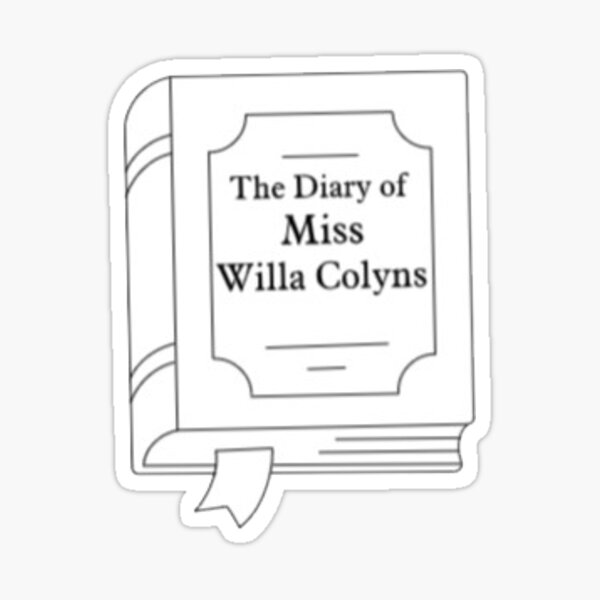 Item preview, Miss Willa's Diary Sticker (FBAA Sticker) designed and sold by sar-reads.