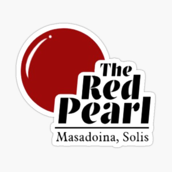 Item preview, The Red Pearl Sticker designed and sold by sar-reads.